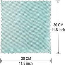 Emdeco Temizleme Bezi, 10 Adet Mikrofiber Balık Pulu Desenli Temizlik Bezi, Yeniden Kullanılabilir Dalga Desenli Bez Seti, Ayna, Cam ve Ekran Temizliği Için (30X30CM, Rastgele Renk)