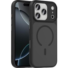 Emdeco 17 Pro Için Kılıf Mat Arka Yüzey Uyumlu Şarj Özellikli Flet M-Safe Kapak (Siyah)