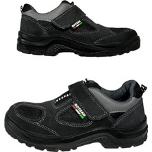 Botsan ,  Siyah Süet Çelik Burunlu Iş Güvenlik Ayakkabısı