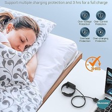 Emdeco Smart Band 8 Manyetik USB Şarj Kablosu Siyah