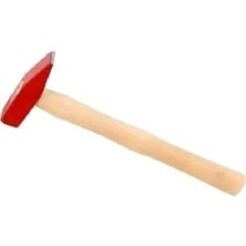 MiraLive Ağaç Saplı Çekiç Ahşap Sap Çekiç Kırmızı 200 Gram