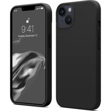 Uray Home 14 Silikon Kılıf – 14 ile Uyumlu, Leke Tutmaz, Iç Kısmı Süet, Silinebilir, Kamera Koruyucu Çıkıntılı Kapak (Siyah)