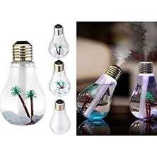 Uray Home Ampul Şeklinde LED Işıklı Hava Nemlendirici Buhar Makinesi
