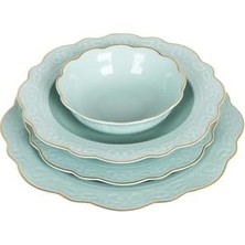 Emdeco Art Laurance 24 Parça Yemek Takımı Mint