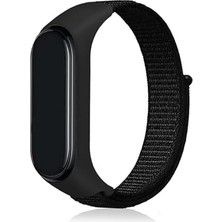 Emdeco Mi Band 3 4 5 6 7 Ile Uyumlu Kordon Ayarlanabilir Naylon Elastik Spor Yedek Bileklik Renkli Kayışı Kaliteli Hasır Örme Kordon Kayış (Siyah)