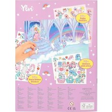 Uray Home 12703 Ylvi Create Your World – Çıkartma Defteri, 20 Renkli Arka Plan Sayfası, 6 Çıkartma Sayfası Dahil