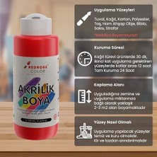 Emdeco Kırmızı Akrilik Boya 120ML