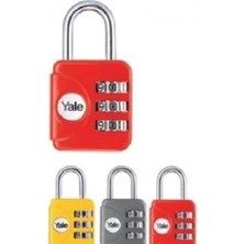 Emdeco YP1/28/121/1 Asma Kilit, Sarı-Kırmızı-Koyu Gri