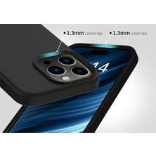 Emdeco 15 Promax Uyumlu Içi Kadife Lansman Silicone Kılıf Şok Emici Full Kasa Koruma Sağlayan Kılıf Siyah