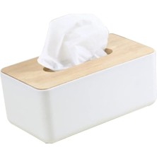 Emdeco Ahşap Kağıt Havlu Kutusu, Kağıt Havlu Tutacağı, Mendil Mutfak Kağıdı Kutusu