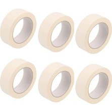 Emdeco 6 Adet Maskeleme Bandı Boya Bandı 24MM x 25M Kağıt Bant