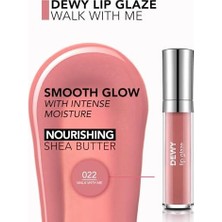 Emdeco Dewy Lip Glaze Parlak & Dolgun Görünüm Veren Yapışmayan Dudak Parlatıcısı 022 Walk Wıth Me