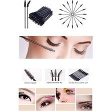 MiraLive Hannah 200'LÜ Siyah Kaş Kirpik Fırçası Lıftıng ve Kalıcı Makyaj Uygulamaları Için