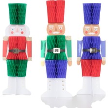 Emdeco - Honeycomb Nutcracker Decorations - Nutcracker Dekorlar (3'lü)