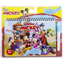 Emdeco Lisanslı Disney Mickey Mouse Sihirli Boyama Kitabı Magic Water Painting Özel Sulu Kalem ile Boyama Kitabı