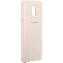 Emdeco Galaxy J6 2018 Çift Katmanlı Arka Kapak Kılıf, Altın