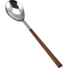 Emdeco Salzburg Ahşap Tekli Yemek Kaşığı 20 cm