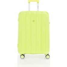 Mçs Unisex Ultra Esnek Logolu Teleskopik Saplı 4 Çifli 360C°DÖNEBILIR Tekerli Valiz