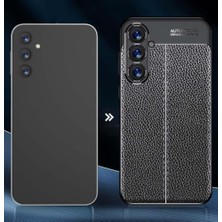 Emdeco Galaxy S25 ile Uyumlu Kamera Korumalı [hafif Pu Deri Görünümlü Darbeye Dayanıklı Kaymaz Kılıf] Askeri Düşme Korumalı Darbeye Dayanıklı Silikon Kılıf (Siyah, Galaxy S25)