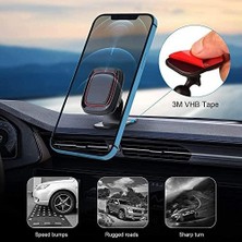 Emdeco Heartz H048 Araba Telefon Tutucu, 360 Derece Dönebilir, Kutu Içinden Çıkan 2 Ayrı Aparat Sayesinde Hem Petek ve Hemde Konsola Sabitlenebilir