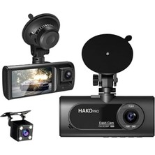 Emdeco 1080P Ön ve Arka Kameralı 2.0" IPS Hd Ekran, Wifi ve G Sensörlü Akıllı Araç Kamerası CMR100