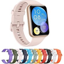 Emdeco Fit 2 ile Uyumlu Saat Kayışı Ent Kaliteli Fit 2 ile Uyumlu Spor Saat Kontrast Renkli Lagniappe Silikon Kordon