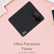 MiraLive Oyuncu Gamer Mouse Pad,fare Altlığı,kenar Dikişli Masa Pedi,kaymaz Taban,ofis Tipi 30X25 cm Small