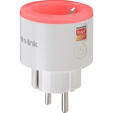Emdeco S-Link Swapp Sl-03 16A Akım Korumalı Akıllı Priz Rgb Işıklı 2.4 G Wifi Tuya Destekli
