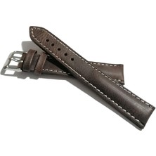 Fado&her Saate Uyumlu Hakiki  Deri Saat  Kordonu   Kahverengi   18  mm  (484)