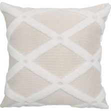 Emdeco Hamur Kırlent 43X43 cm Ekru