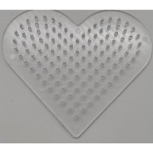 Emdeco Red Boncuk Tablası-Şeffaf Kalp PPP16-05