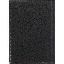 Emdeco 2k 4812 Defter 14X20 Cm. Kareli̇ 160 Yapraklı Deri Hilton Desen Kapaklı Siyah, Siyah