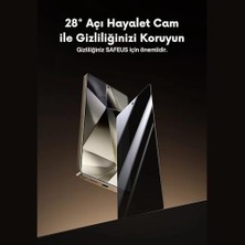 MiraLive Safeus Tam Kaplayan Hayalet Parmak Izi Bırakmayan Safir Ekran Koruyucu Cam, S24 Ultra Ile Uyumlu