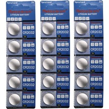 Emdeco 3V Tartı Terazi Pili Baskül Pili Şekerölçüm Cihazı Pili Bios Anakart Pili 15'li