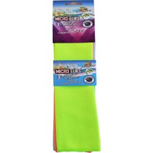 Emdeco Microlüks Mikrofiber 3'lü Temizlik Bezi 2 Havlu + 1 Bez 30CM x 34CM