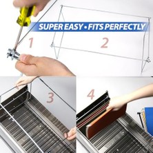 Emdeco Askılı Dosya Çerçevesi, Mektup Boyutu, Ayarlanabilir 30,5 cm Ila 45,5 Cm, 2 Adet (1'li Paket) Gümüş