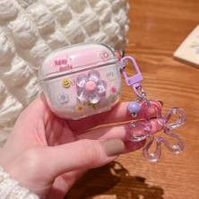 Emdeco Freebuds Se 4 Anc Ile Uyumlu Figürlü Silikon Kılıf (Ürün Kulaklık Değildir) (Çiçekli)