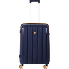 Mçs Unisex Ultra Esnek Logolu Teleskopik Saplı 4 Çifli 360C°DÖNEBILIR Tekerli Valiz