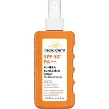 Emdeco Spf 50+ Hassas Ciltler Için Mineral Vücut Güneş Kremi Spreyi 200 ml