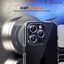 Emdeco 13 Pro,13 Pro Max Için, Taşlı, Kamera Lens Koruyucu, Basit Kurulum, Hd Görüntü, Metal Çerçeve, 9h Temperli Cam, Çizilmeye Dayanıklı, Camera Lens Protector (Mavi)
