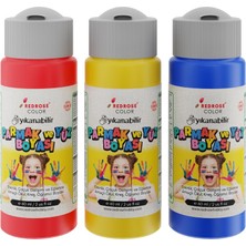 Uray Home Kırmızı-Mavi-Sarı Parmak Boyası 3'lü Set 3X60ML