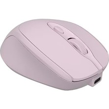 Emdeco CBT16 Bluetooth + 2.4 Ghz Şarj Edilebilir Kablosuz Mouse - Pembe