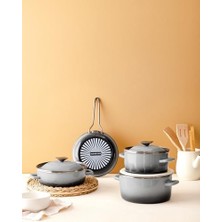 Emdeco La Garde Derin Tencere Gri 20 cm