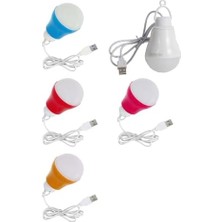 Emdeco Power USB Kablolu 5 Watt Beyaz LED Ampul%90 Enerji Tasarrufu Renkli