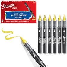 MiraLive Akrilik Markör, Fırça Uç, Sarı