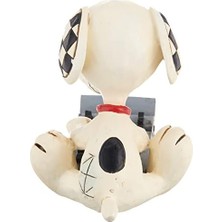 Emdeco Jim Shore Peanuts Snoopy Yazma Minyatür Heykelcik, 7,5 Cm, Çok Renkli