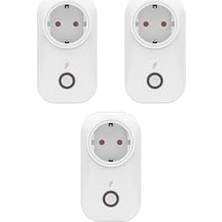 Emdeco Akıllı Akım Korumalı Priz 3'lü Set (16 Amper), Wifi, Uzaktan Kontrol, Enerji Tüketim Takibi