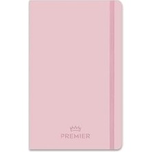 Emdeco 13X21 96 Yaprak Kareli Ciltli Premier Defter - Pembe