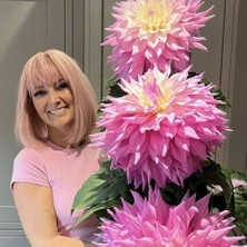 Iri Xxl Çiçekli Sir Alf Ramsey Iri Çiçekli Dahlia Dalya Yıldız Çiçeği Yumrusu (1 Adet)