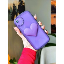 Emdeco 7 Plus - 8 Plus ile Uyumlu Oyuncaklı Kalp Model Kılıf